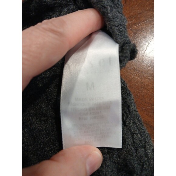 Velvet for Calypso St. Barth Womens Gray Waffle Knit Pullover Sweater Top Size M - Picture 10 of 10